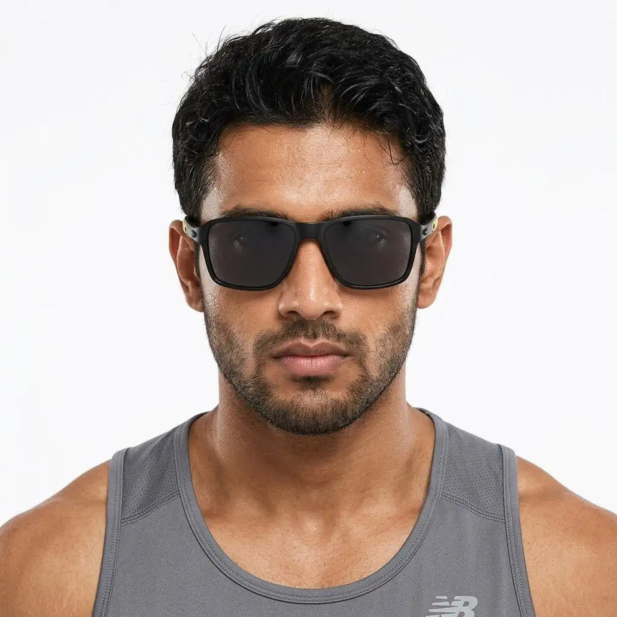 Rift | Yellow Large Full Rim RECTANGLE Sports for Men & Women [Polarized]