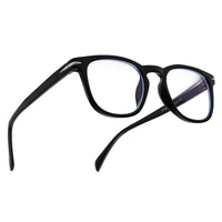 Rivena Black Small Full Rim Square Computer Glasses for Men & Women — Hashtag Eyewears