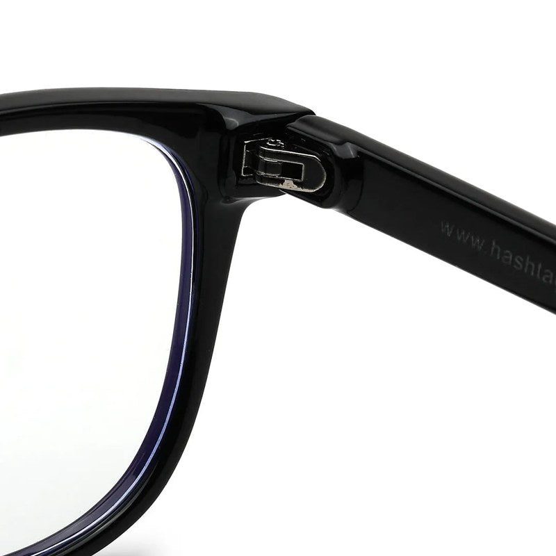 Rivena Black Small Full Rim Square Computer Glasses for Men & Women — Hashtag Eyewears