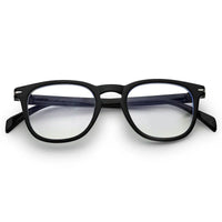 Rivena Black Small Full Rim Square Computer Glasses for Men & Women — Hashtag Eyewears
