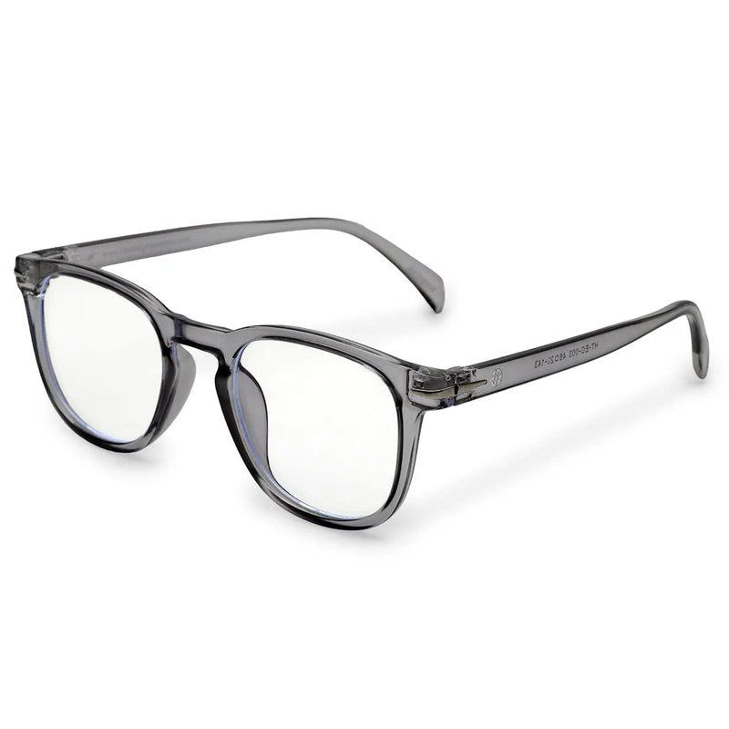Rivena Grey Small Full Rim Square Computer Glasses for Men & Women — Hashtag Eyewears