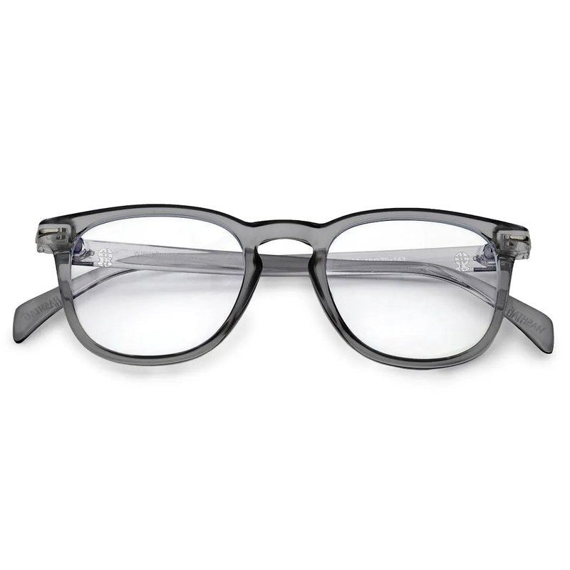 Rivena Grey Small Full Rim Square Computer Glasses for Men & Women — Hashtag Eyewears