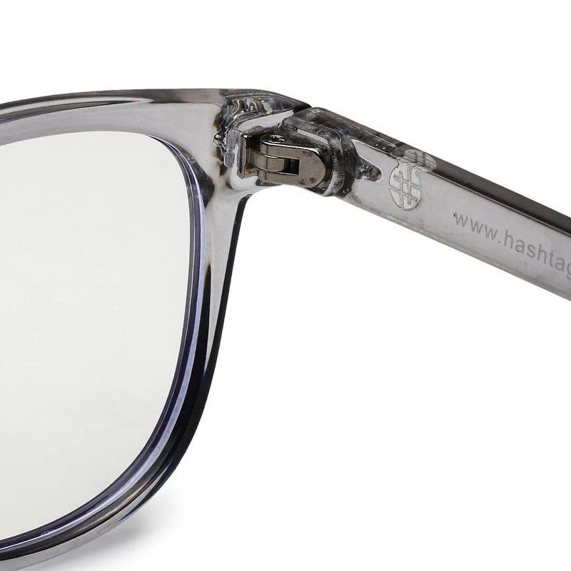 Rivena Grey Small Full Rim Square Computer Glasses for Men & Women — Hashtag Eyewears