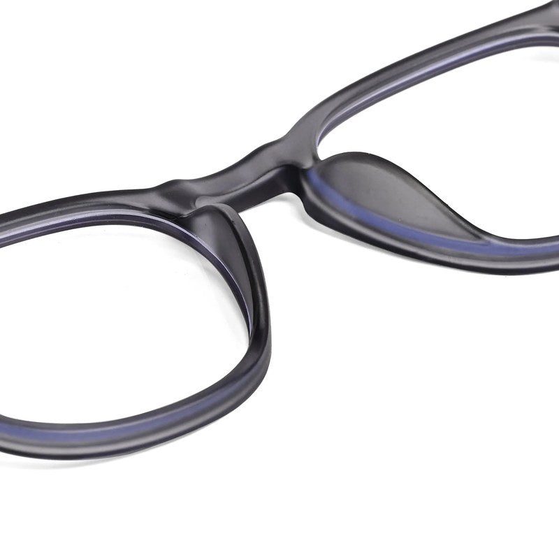 Rivena Smoke Small Full Rim Square Computer Glasses for Men & Women — Hashtag Eyewears