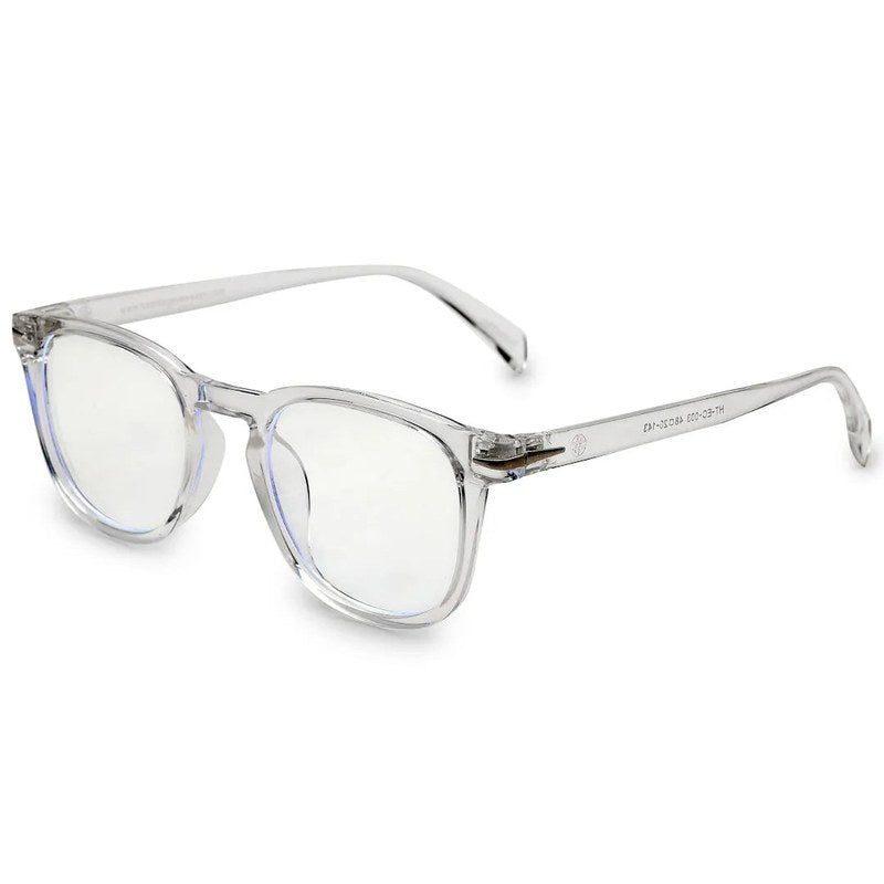 Rivena Transparent Small Full Rim Square Computer Glasses for Men & Women — Hashtag Eyewears