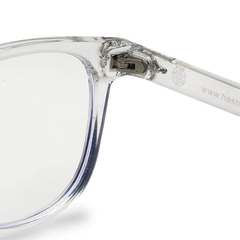 Rivena | Transparent Small Full Rim Square Computer Glasses for Men & Women [Blue Block]
