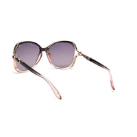 Rylen Gold & Blackish Purple Large Full Rim Butterfly Sunglasses for Women — Hashtag Eyewears