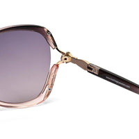 Rylen Gold & Blackish Purple Large Full Rim Butterfly Sunglasses for Women — Hashtag Eyewears