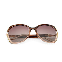 Rylen Gold & Gradient Brown Large Full Rim Butterfly Sunglasses for Women — Hashtag Eyewears