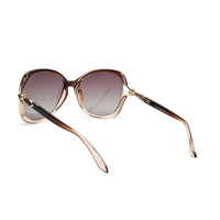 Rylen Gold & Gradient Brown Large Full Rim Butterfly Sunglasses for Women — Hashtag Eyewears