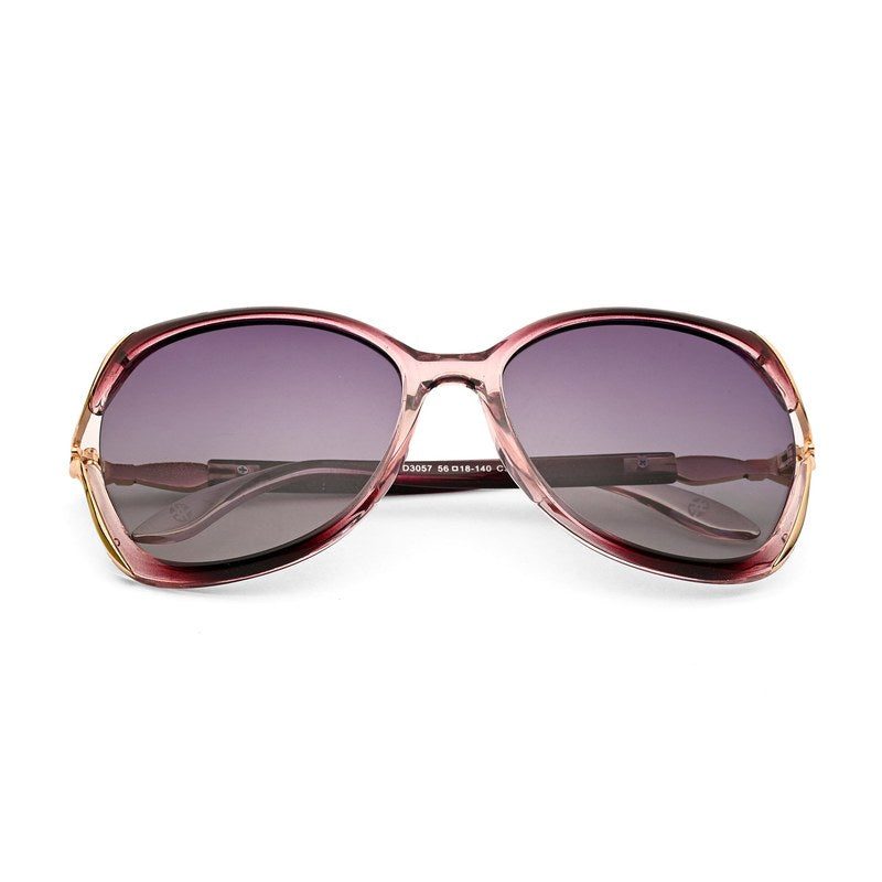 Rylen Gold & Gradient Purple Large Full Rim Butterfly Sunglasses for Women — Hashtag Eyewears