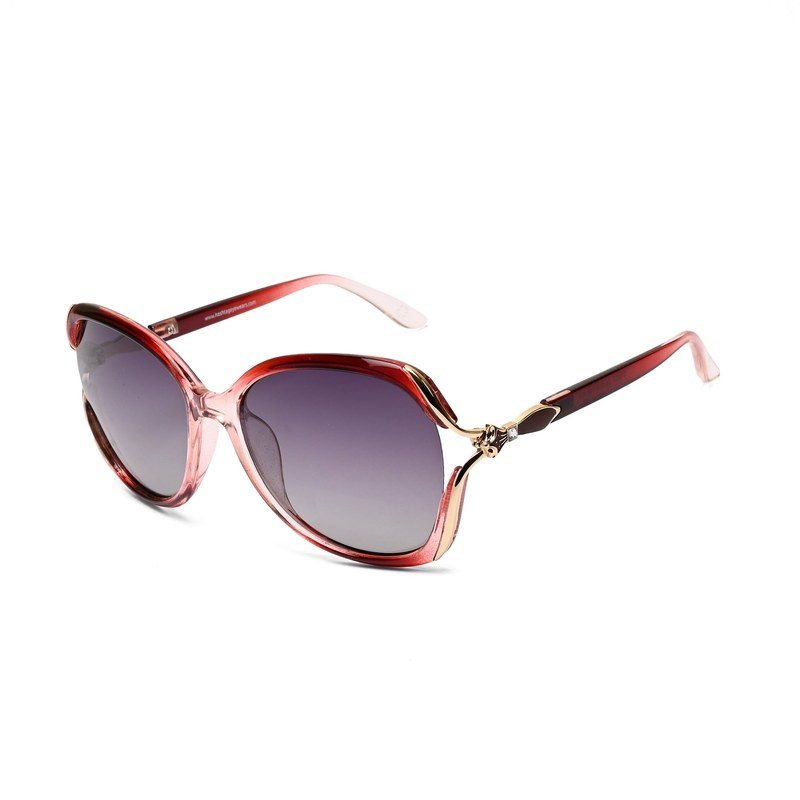 Rylen Gold & Reddish Purple Large Full Rim Butterfly Sunglasses for Women — Hashtag Eyewears