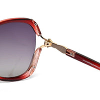 Rylen Gold & Reddish Purple Large Full Rim Butterfly Sunglasses for Women — Hashtag Eyewears