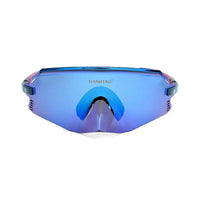Saelor Blue Large Full Rim Shield Sports Sunglasses for Men & Women — Hashtag Eyewears
