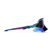 Saelor | Blue Large Full Rim Shield Sports Sunglasses for Men & Women [UV-protected]
