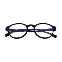 Screenzy | Blue Medium Full Rim Round Computer Glasses for Men & Women [Blue Block]