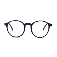 Screenzy | Blue Medium Full Rim Round Computer Glasses for Men & Women [Blue Block]