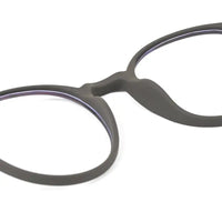 Screenzy | Grey Medium Full Rim Round Computer Glasses for Men & Women [Blue Block]