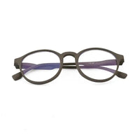 Screenzy | Grey Medium Full Rim Round Computer Glasses for Men & Women [Blue Block]