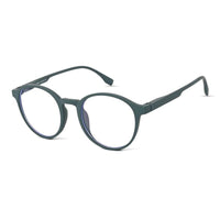 Screenzy Olive Green Medium Full Rim Round Computer Glasses for Men & Women — Hashtag Eyewears