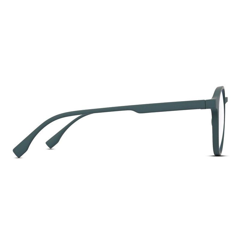 Screenzy Olive Green Medium Full Rim Round Computer Glasses for Men & Women — Hashtag Eyewears