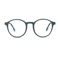 Screenzy Olive Green Medium Full Rim Round Computer Glasses for Men & Women — Hashtag Eyewears