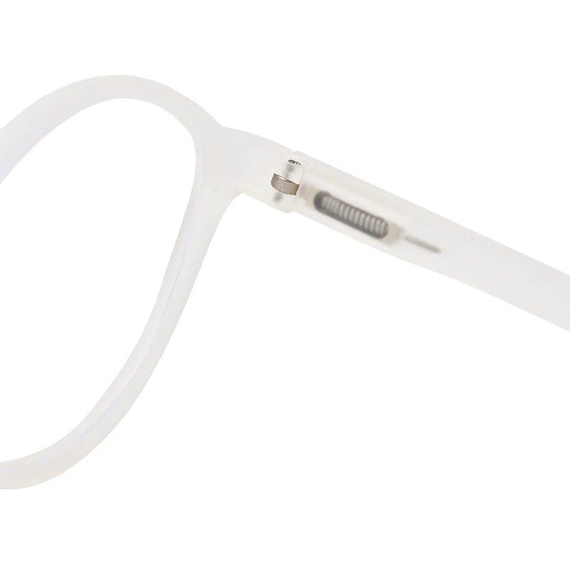 Screenzy Transparent Medium Full Rim Round Computer Glasses for Men & Women — Hashtag Eyewears