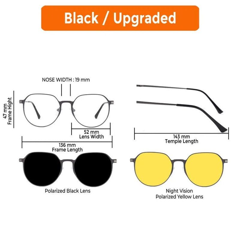 Seraph Grey Medium Full Rim Oval Clip-on for Men & Women — Hashtag Eyewears