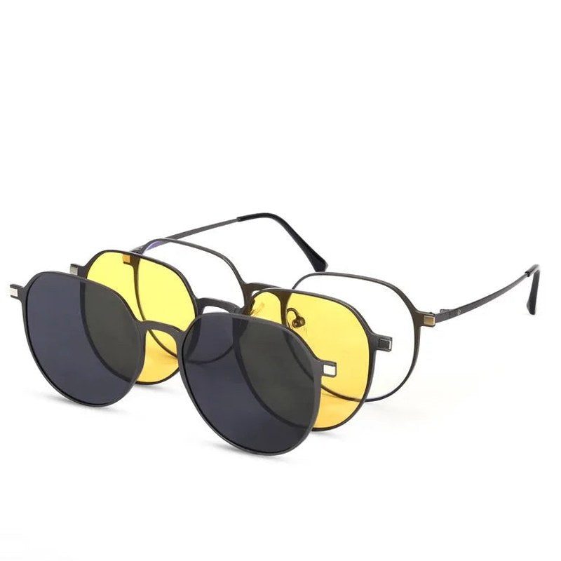 Seraph Grey Medium Full Rim Oval Clip-on for Men & Women — Hashtag Eyewears