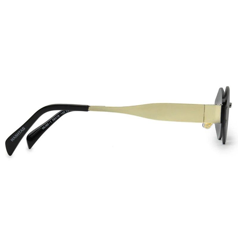 SEVA Silver Medium Rim Less Diamond with Lock Side Hinges Sunglasses for Men & Women — Hashtag Eyewears