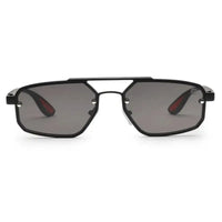 Shadron | Black Medium Full Rim Rectangle Sunglasses for Men [UV-protected]