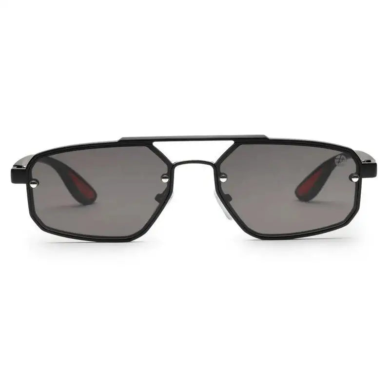 Shadron | Black Medium Full Rim Rectangle Sunglasses for Men [UV-protected]
