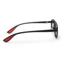 Shadron | Black Medium Full Rim Rectangle Sunglasses for Men [UV-protected]
