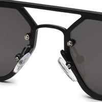 Shadron | Black Medium Full Rim Rectangle Sunglasses for Men [UV-protected]