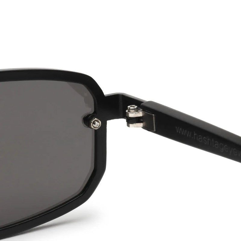 Shadron Black Medium Full Rim Rectangle Sunglasses for Men — Hashtag Eyewears