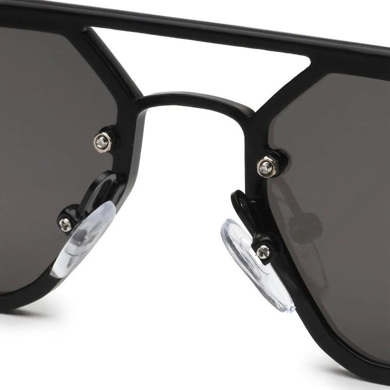Shadron Black Medium Full Rim Rectangle Sunglasses for Men — Hashtag Eyewears