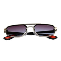 Shadron | Gradient Grey & Blue Medium Full Rim RECTANGLE Sunglasses for Men [UV-protected]