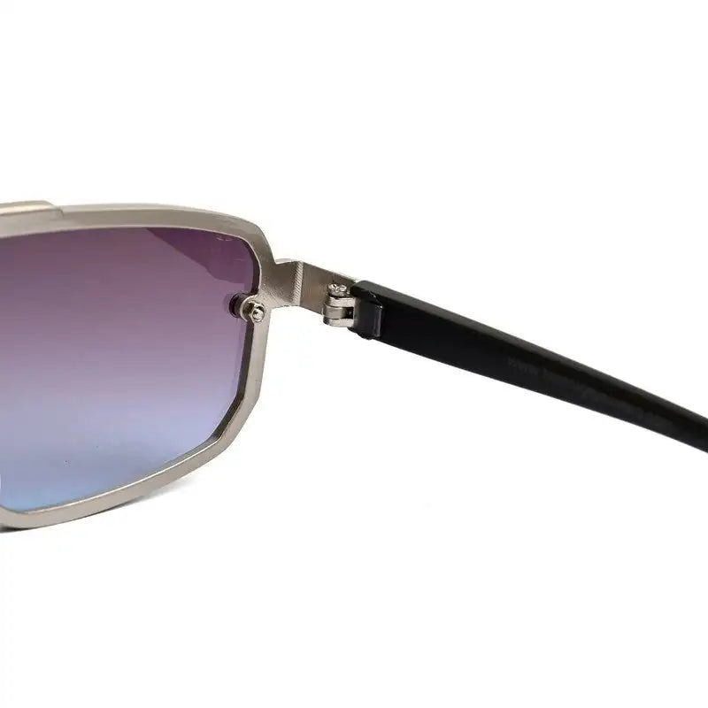 Shadron | Gradient Grey & Blue Medium Full Rim RECTANGLE Sunglasses for Men [UV-protected]