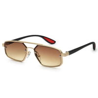 Shadron | Gredient Brown Medium Full Rim Rectangle Sunglasses for Men [UV-protected]
