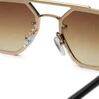 Shadron | Gredient Brown Medium Full Rim Rectangle Sunglasses for Men [UV-protected]