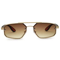 Shadron | Gredient Brown Medium Full Rim Rectangle Sunglasses for Men [UV-protected]