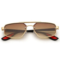 Shadron | Gredient Brown Medium Full Rim Rectangle Sunglasses for Men [UV-protected]