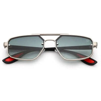 Shadron | Green Medium Full Rim Rectangle Sunglasses for Men [UV-protected]