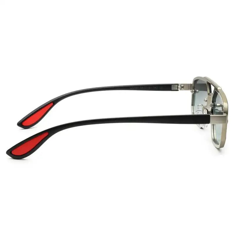 Shadron | Green Medium Full Rim Rectangle Sunglasses for Men [UV-protected]