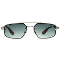 Shadron | Green Medium Full Rim Rectangle Sunglasses for Men [UV-protected]