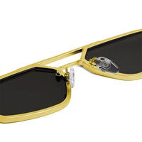 Shadron Silver Medium Full Rim RECTANGLE Sunglasses for Men — Hashtag Eyewears