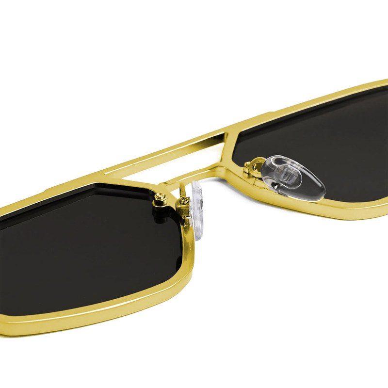 Shadron Silver Medium Full Rim RECTANGLE Sunglasses for Men — Hashtag Eyewears