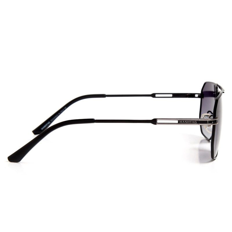 Sion Gradient Black Medium Full Rim Haxagonal Sunglasses for Men & Women — Hashtag Eyewears