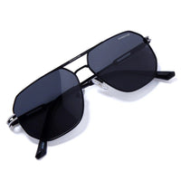 Sion Grey Medium Full Rim Haxagonal Sunglasses for Men & Women — Hashtag Eyewears