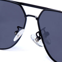 Sion Grey Medium Full Rim Haxagonal Sunglasses for Men & Women — Hashtag Eyewears